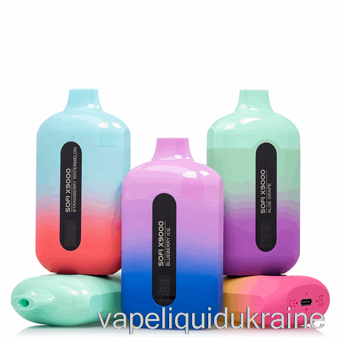 Vape Liquid Ukraine SOFI X9000 Smart Disposable Watermelon Cotton Candy